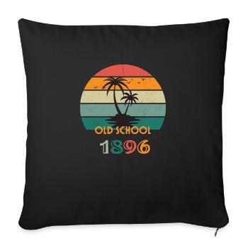 Old School Beach - Sofakissenbezug 45 x 45 cm - Schwarz - Vorne