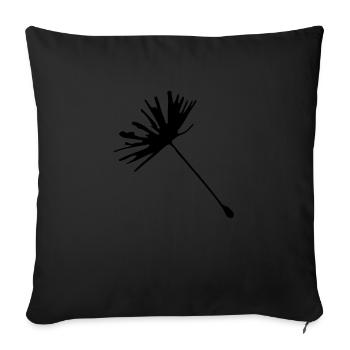 Dandelion Dandelion Illustration - Sofa pillowcase 17,3'' x 17,3'' (45 x 45 cm) - black - Front