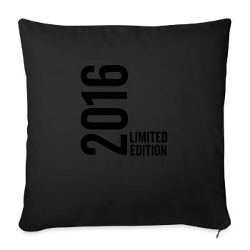 Édition limitée 2016 - Housse de coussin décorative 45 x 45 cm - noir - Devant