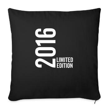 Édition limitée 2016 - Housse de coussin décorative 45 x 45 cm - noir - Devant