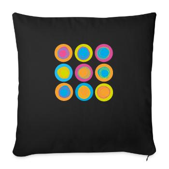 dotdotdot - Sofakissenbezug 45 x 45 cm - Schwarz - Vorne