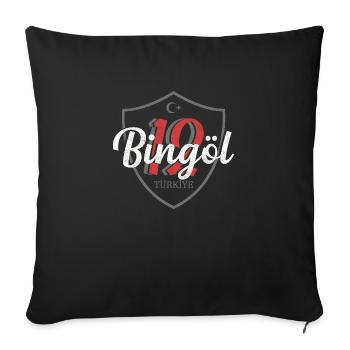 Bing oil - Sofa pillowcase 17,3'' x 17,3'' (45 x 45 cm) - black - Front