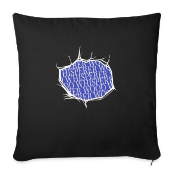 Badge Jackhammer Funny Sayings Plumber - Sofa pillowcase 17,3'' x 17,3'' (45 x 45 cm) - black - Front