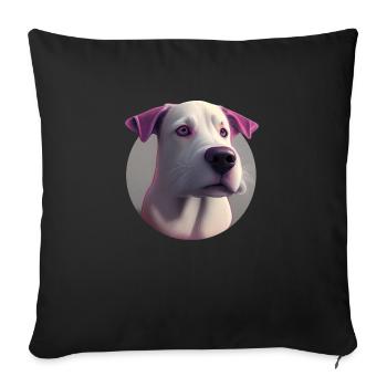 Treuer Begleiter - Sofakissenbezug 45 x 45 cm - Schwarz - Vorne