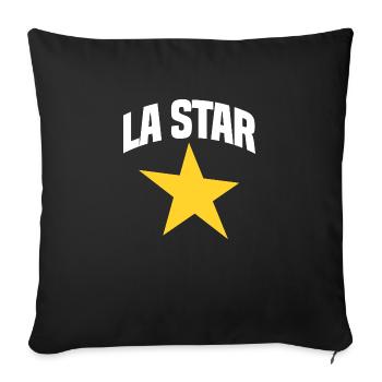 La STAR - Housse de coussin décorative 45 x 45 cm - noir - Devant