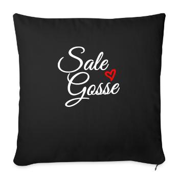 Sale gosse / cadeau humour enfant - Housse de coussin décorative 45 x 45 cm - noir - Devant