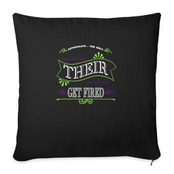 gift idea cool believe earth gift statement - Sofakissenbezug 45 x 45 cm - Schwarz - Vorne