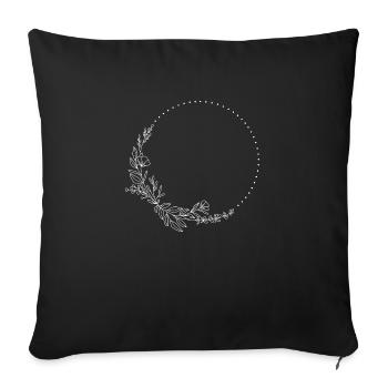 Frame - Sofa pillowcase 17,3'' x 17,3'' (45 x 45 cm) - black - Front