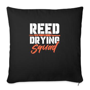 Reed Drying Squad | Bassoon - Sofa pillowcase 17,3'' x 17,3'' (45 x 45 cm) - black - Front