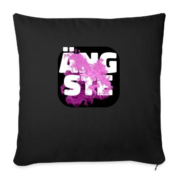 Ängste pink - Sofakissenbezug 45 x 45 cm - Schwarz - Vorne