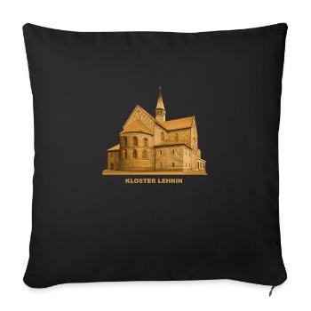 Monastère de Lehnin - Housse de coussin décorative 45 x 45 cm - noir - Devant