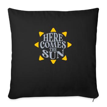 Here comes the Sun - Housse de coussin décorative 45 x 45 cm - noir - Devant