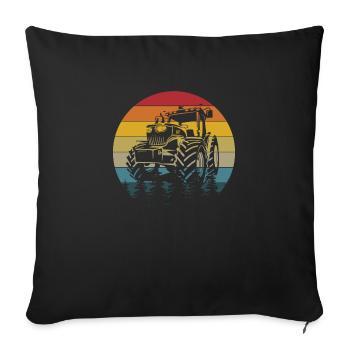 Landwirt Bauer Agriculteur - Housse de coussin décorative 45 x 45 cm - noir - Devant
