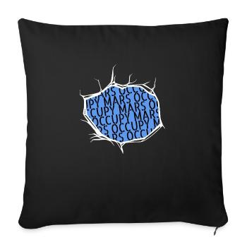 gift idea jokes planets physics space ship - Sofakissenbezug 45 x 45 cm - Schwarz - Vorne