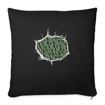 Emperor Penguin Emperor Citation amusante - Housse de coussin décorative 45 x 45 cm - noir - Devant