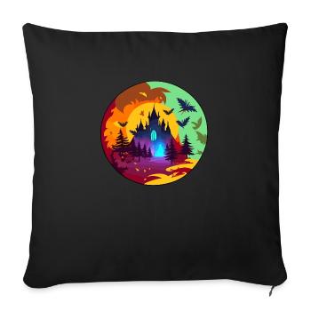 Dont go in there - Sofa pillowcase 17,3'' x 17,3'' (45 x 45 cm) - black - Front