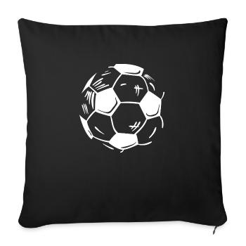 Fußball Soccer - Sofa pillowcase 17,3'' x 17,3'' (45 x 45 cm) - black - Front