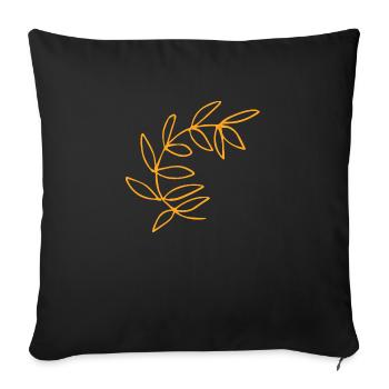Flower Flower Plant - Sofa pillowcase 17,3'' x 17,3'' (45 x 45 cm) - black - Front