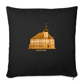 Hôtel de ville d’Altötting Haute-Bavière Bavière - Housse de coussin décorative 45 x 45 cm - noir - Devant