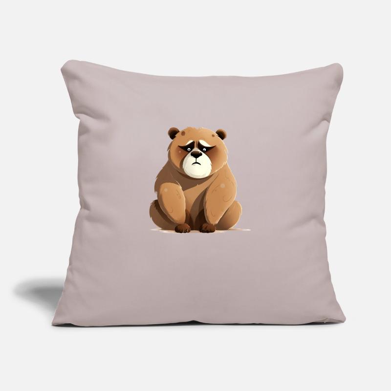 Bibi the grumpy bear Sofa pillowcase 17,3'' x 17,3'' (45 x 45 cm)