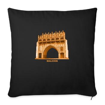 Malchin Kalensches Tor Mecklenburg-Vorpommern - Housse de coussin décorative 45 x 45 cm - noir - Devant