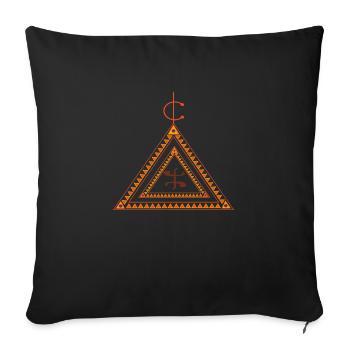 Berber-Design Amazigh Kabyle - Sofakissenbezug 45 x 45 cm - Schwarz - Vorne