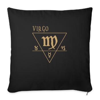 Virgin - Sofa pillowcase 17,3'' x 17,3'' (45 x 45 cm) - black - Front