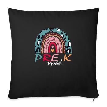 Pre K Squad Geschenk - Sofakissenbezug 45 x 45 cm - Schwarz - Vorne