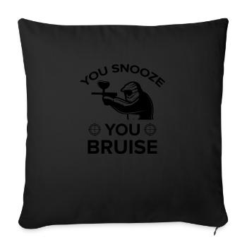 Paintball Airsoft - Housse de coussin décorative 45 x 45 cm - noir - Devant