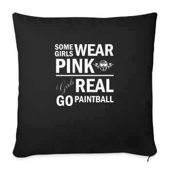 Paintball Airsoft - Housse de coussin décorative 45 x 45 cm - noir - Devant