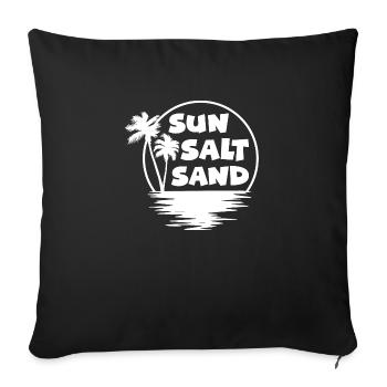 Surfing Surfboard Surfer Wassersport - Sofakissenbezug 45 x 45 cm - Schwarz - Vorne