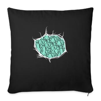 sayings funny authors editor funny sayings humor - Sofa pillowcase 17,3'' x 17,3'' (45 x 45 cm) - black - Front