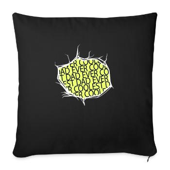 Happy Family Love Adoption Gift Bitcoin Lover - Sofa pillowcase 17,3'' x 17,3'' (45 x 45 cm) - black - Front