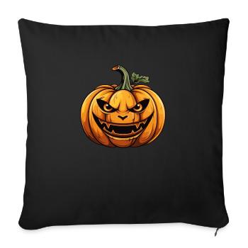 spooky halloween pumpkin - Sofa pillowcase 17,3'' x 17,3'' (45 x 45 cm) - black - Front