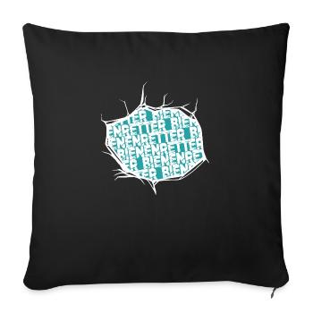 umweltschutz veganerin spruch weihnachten - Sofakissenbezug 45 x 45 cm - Schwarz - Vorne