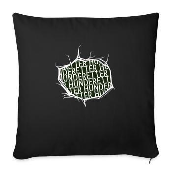 lustiger spruch umweltschutz geschenkidee - Sofakissenbezug 45 x 45 cm - Schwarz - Vorne
