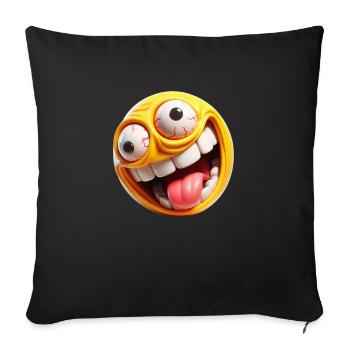 Mentally Unbalanced grimace XXX - Sofa pillowcase 17,3'' x 17,3'' (45 x 45 cm) - black - Front