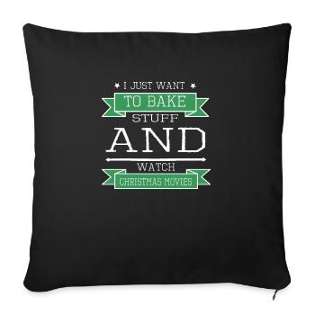 baker profession chef jokes cool bakers shirt cook - Sofakissenbezug 45 x 45 cm - Schwarz - Vorne