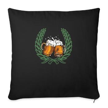 Heiliges Bier - Sofakissenbezug 45 x 45 cm - Schwarz - Vorne