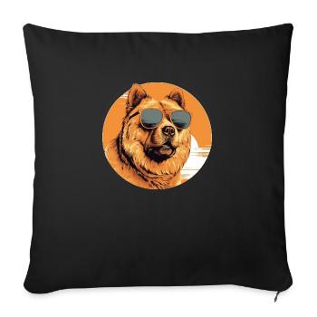 Bouffe - Housse de coussin décorative 45 x 45 cm - noir - Devant