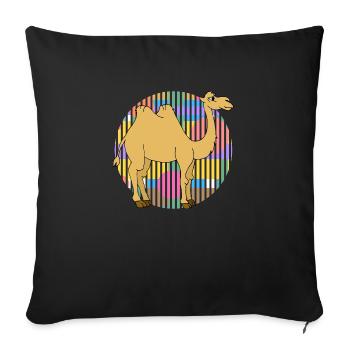 Camel - Sofa pillowcase 17,3'' x 17,3'' (45 x 45 cm) - black - Front