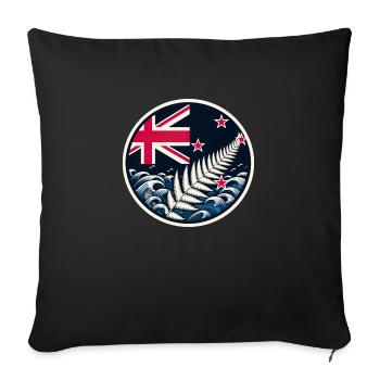 Nouvelle-Zélande Aotearoa Kiwi 20 - Housse de coussin décorative 45 x 45 cm - noir - Devant