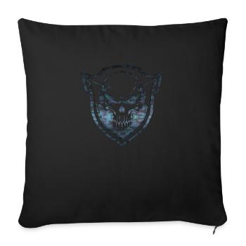Armée, Guerre, Militaire, Uniforme, Force, Soldat Camouflage - Housse de coussin décorative 45 x 45 cm - noir - Devant