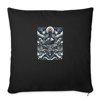Voyage de bravoure - Housse de coussin décorative 45 x 45 cm - noir - Devant
