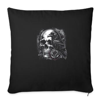 Veil of the Night - Sofa pillowcase 17,3'' x 17,3'' (45 x 45 cm) - black - Front