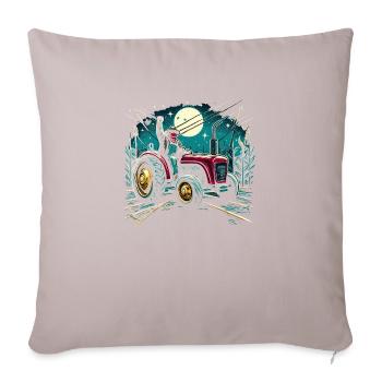 Agriculteur en colère - Housse de coussin décorative 45 x 45 cm - taupe clair - Devant