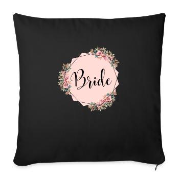 Enterrement de vie de jeune fille de l’équipe - Housse de coussin décorative 45 x 45 cm - noir - Devant