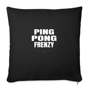 bday speed challenges table tennis strategy - Sofakissenbezug 45 x 45 cm - Schwarz - Vorne