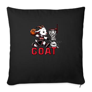 Slam Dunk Goat - Sofa pillowcase 17,3'' x 17,3'' (45 x 45 cm) - black - Front