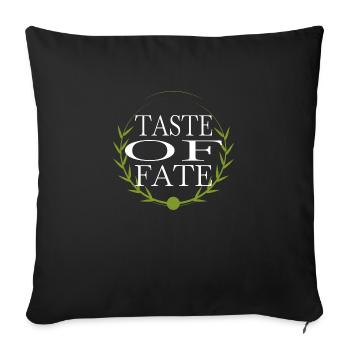 Fun Happy Awesome Culinary Masterpieces Destiny - Sofa pillowcase 17,3'' x 17,3'' (45 x 45 cm) - black - Front